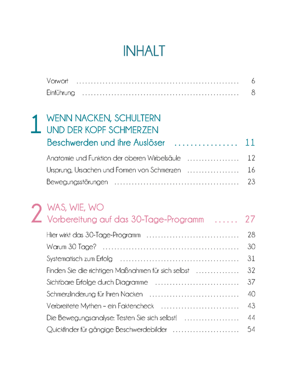 Nacken & Schultern - schmerzfrei in 30 Tagen
