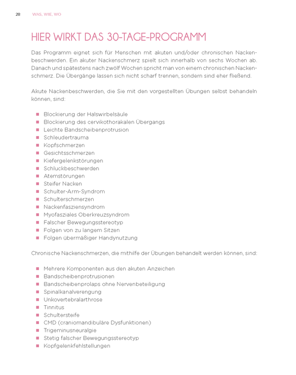 Nacken & Schultern - schmerzfrei in 30 Tagen